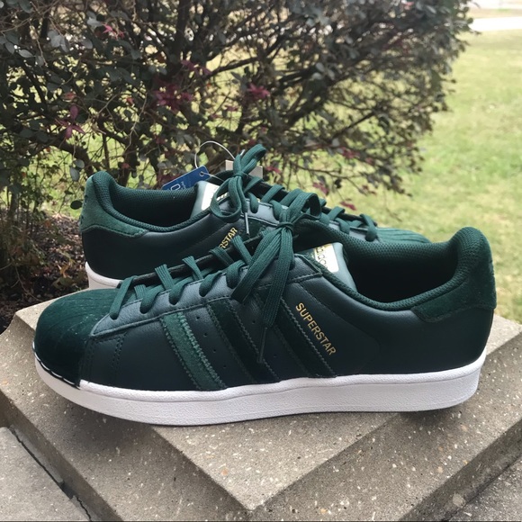 green velvet adidas sneakers